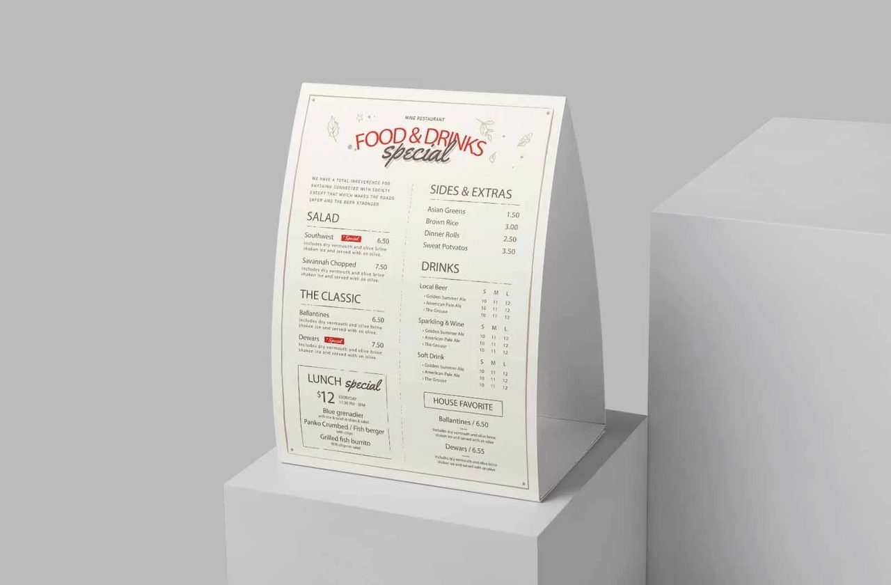 Tent Card 座枱展示卡是什麼？Tent Card 如何協助我們推廣？