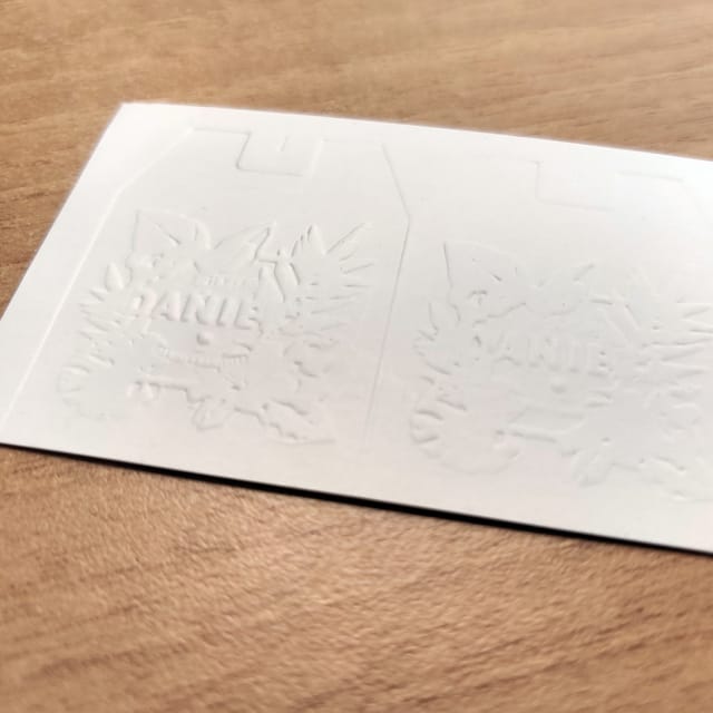 擊凸啞膠卡片